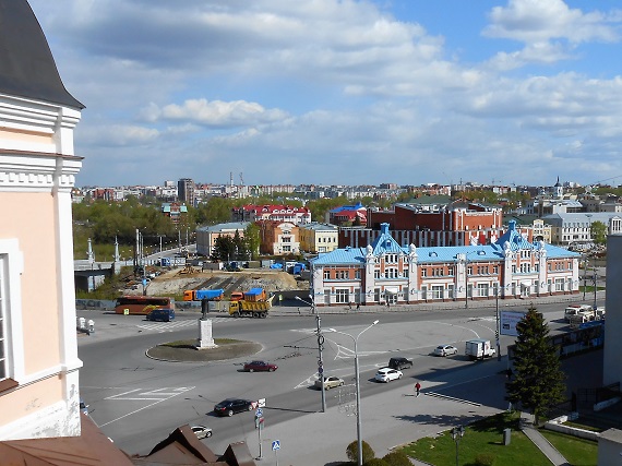 Вид на центр города Томска. Фотография Анатолия Полтанова